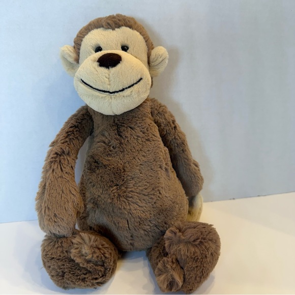 JellyCat Retired 12 inch Bashful Monkey NWT - Picture 4 of 16